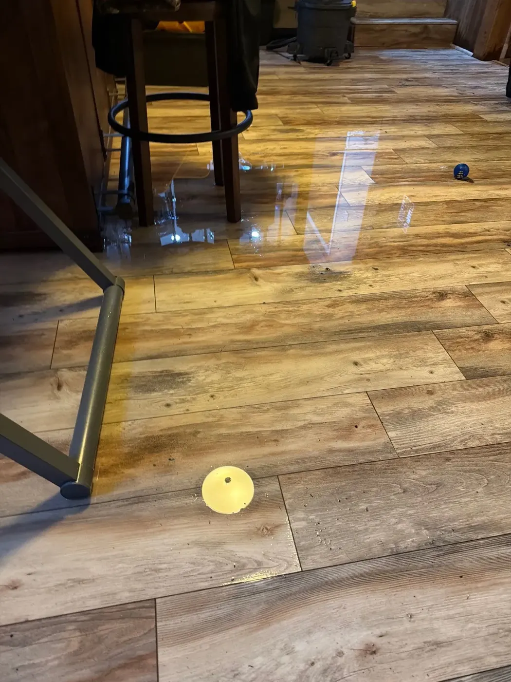 Moisture meter reading on drywall in Glendale water loss